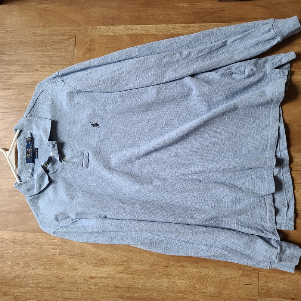 Blue Longsleeve Polo